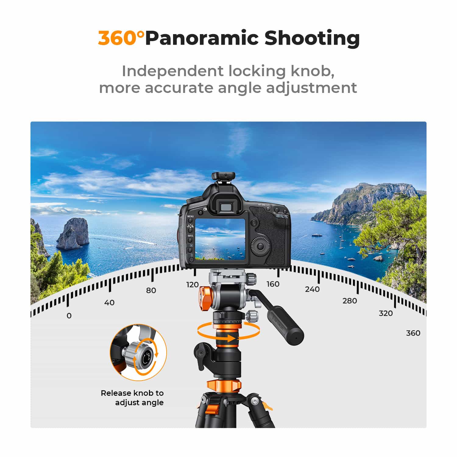 K&F Concept (KF31.087) Video Fluid Head Tripod Head 4