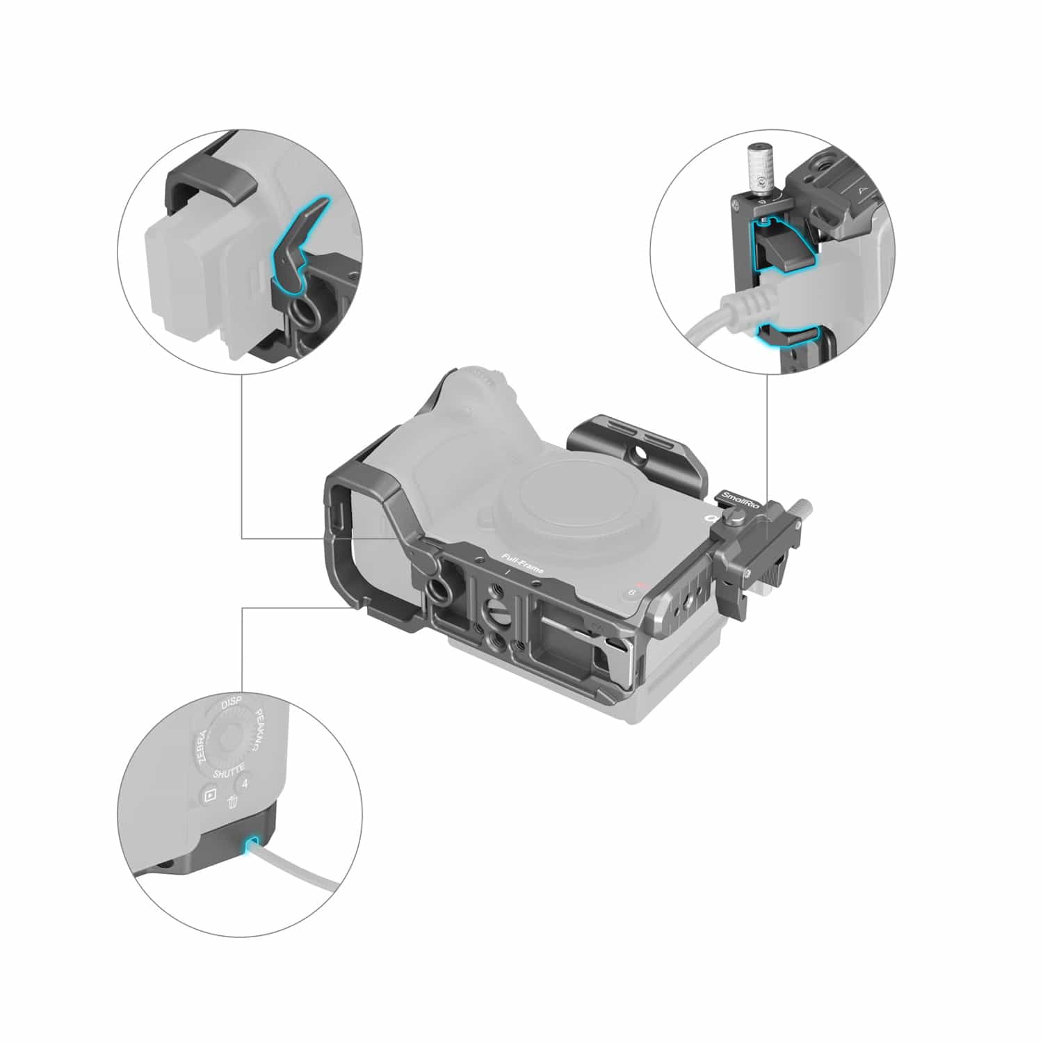 Smallrig (4770) HawkLock Quick Release Cage Kit for Sony FX3 / FX30 8