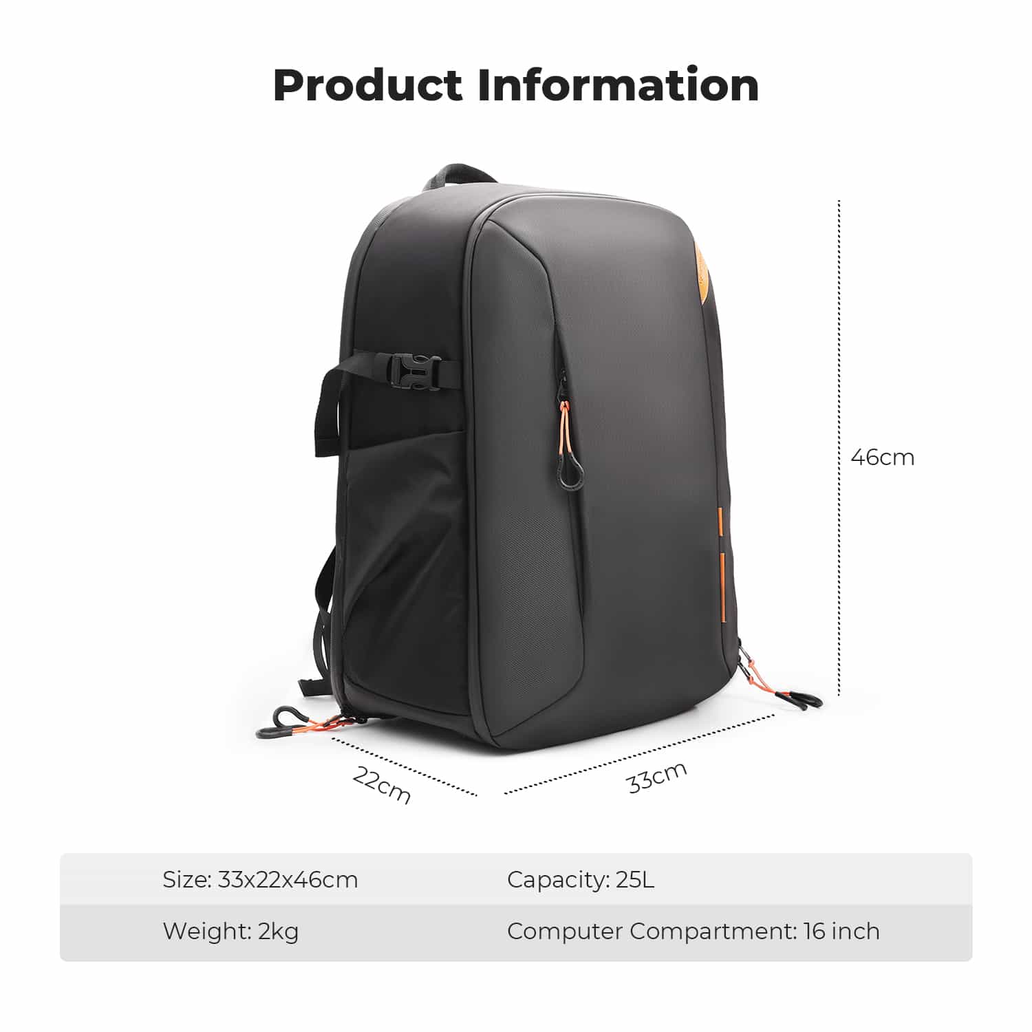 K&F Concept (KF13.210) Nature Wander 25L Camera Backpack 12