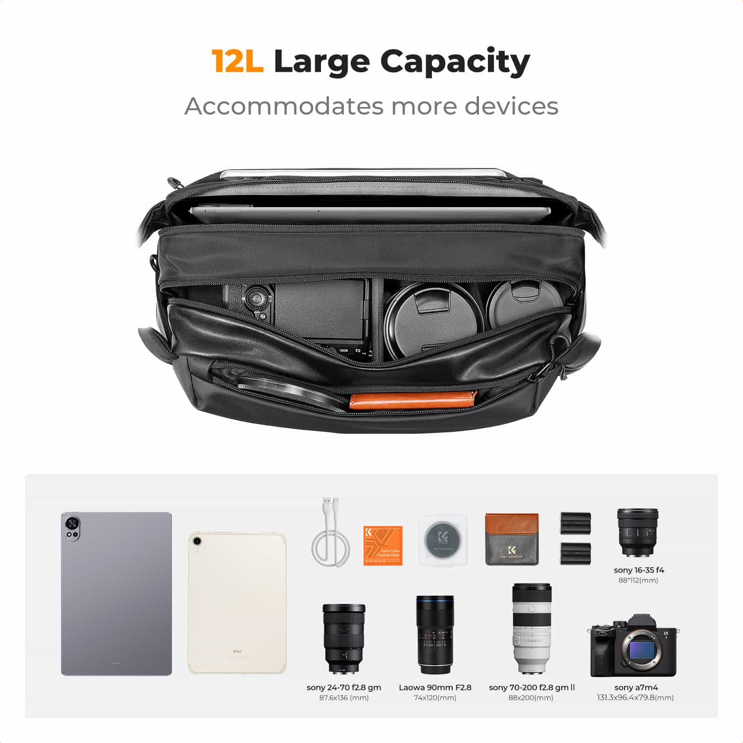 K&F Concept Camera Sling Bag (KF13.188) 4L 2