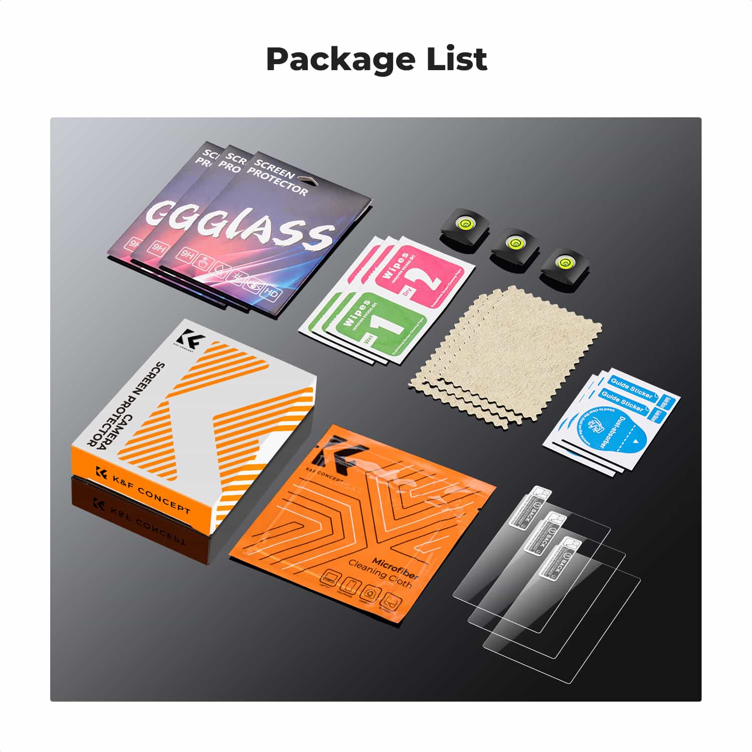 K&F Concept (SKU.2196) 3 Piece Pack Screen Protector for Fujifilm XT5, X100VI 4