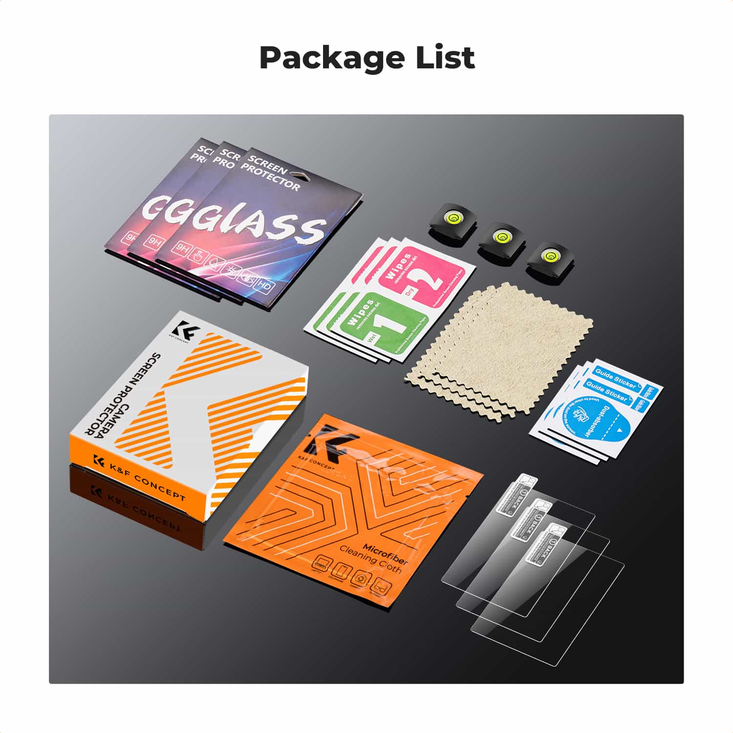 K&F Concept (SKU.2198) 3 Piece Pack Screen Protector for Sony ZV-E1, A7 IV, A6700, A7CII 4