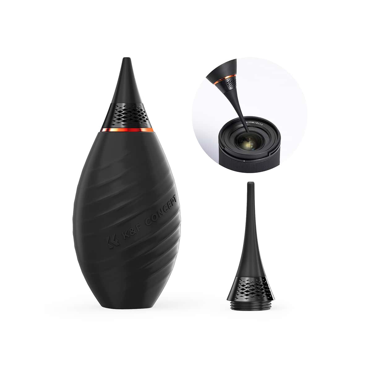 K&F Concept (KF08.041) - Air Blower with Long Nozzle/Short Nozzle Switch Design for Camera and Lenses view 2