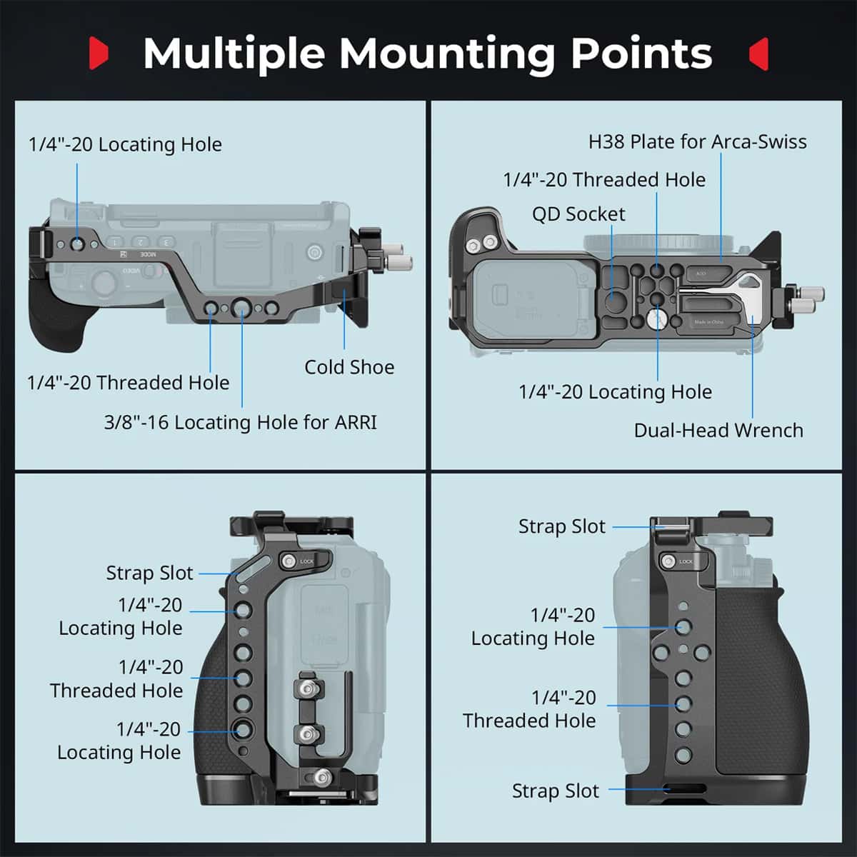 Smallrig (5467) Cage Kit for Nikon ZR view 3