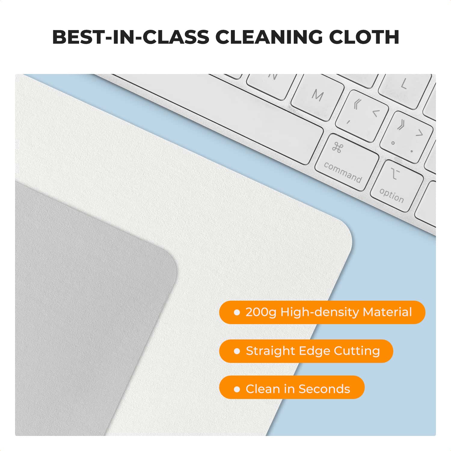 K&F Concept (KF08.056) Premium Microfiber Cleaning Cloths - Washable, 30 Pack, 6 x 7 inches (15 x 18 cm) view 4