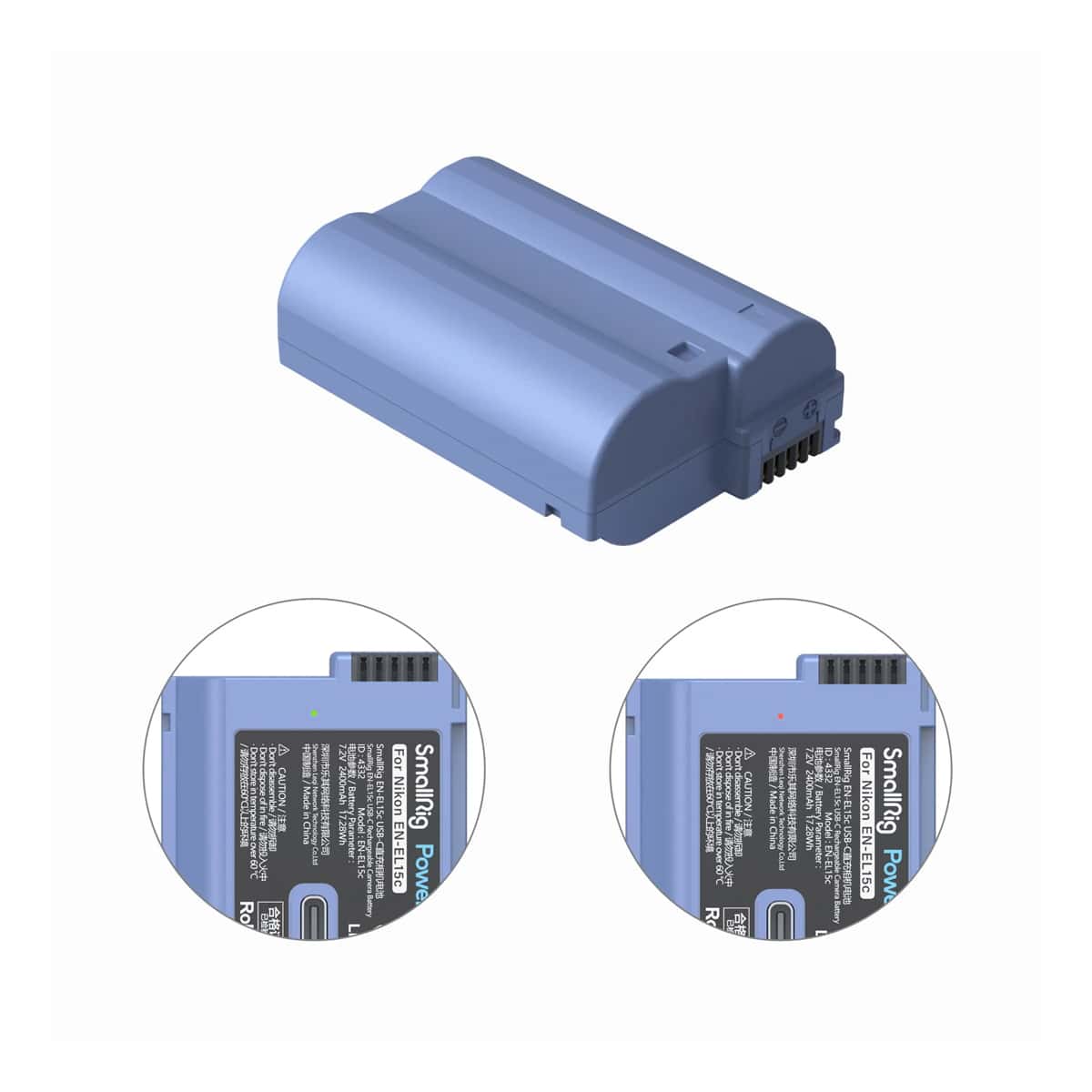 Smallrig (4332) Nikon EN-EL15C USB-C Rechargeable Camera Battery view 4