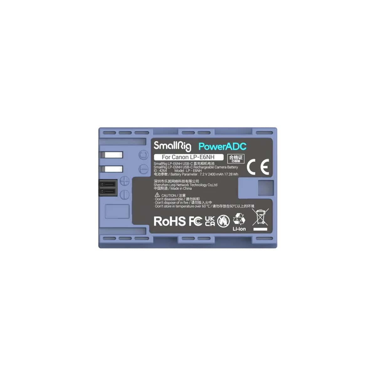Smallrig (4264) Canon LP-E6NH USBC Rechargeable Camera Battery view 3