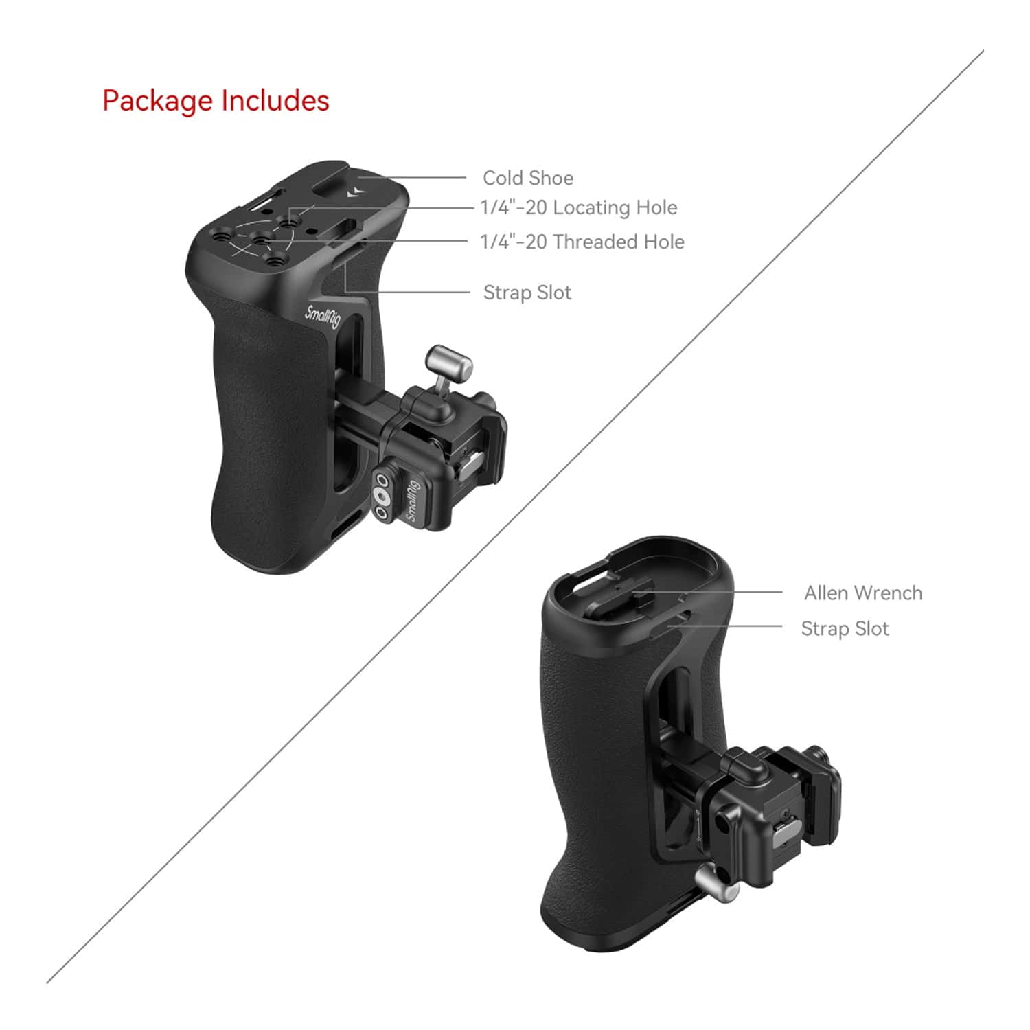 Smallrig (4017) Snap-on Quick Lock NATO Side Handle view 5