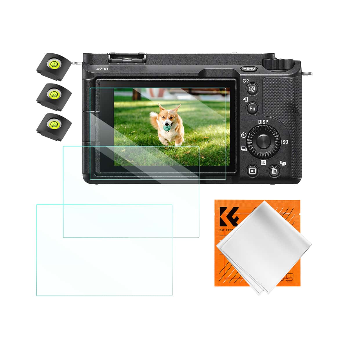 K&F Concept (SKU.2198) 3 Piece Pack Screen Protector for Sony ZV-E1, A7 IV, A6700, A7CII