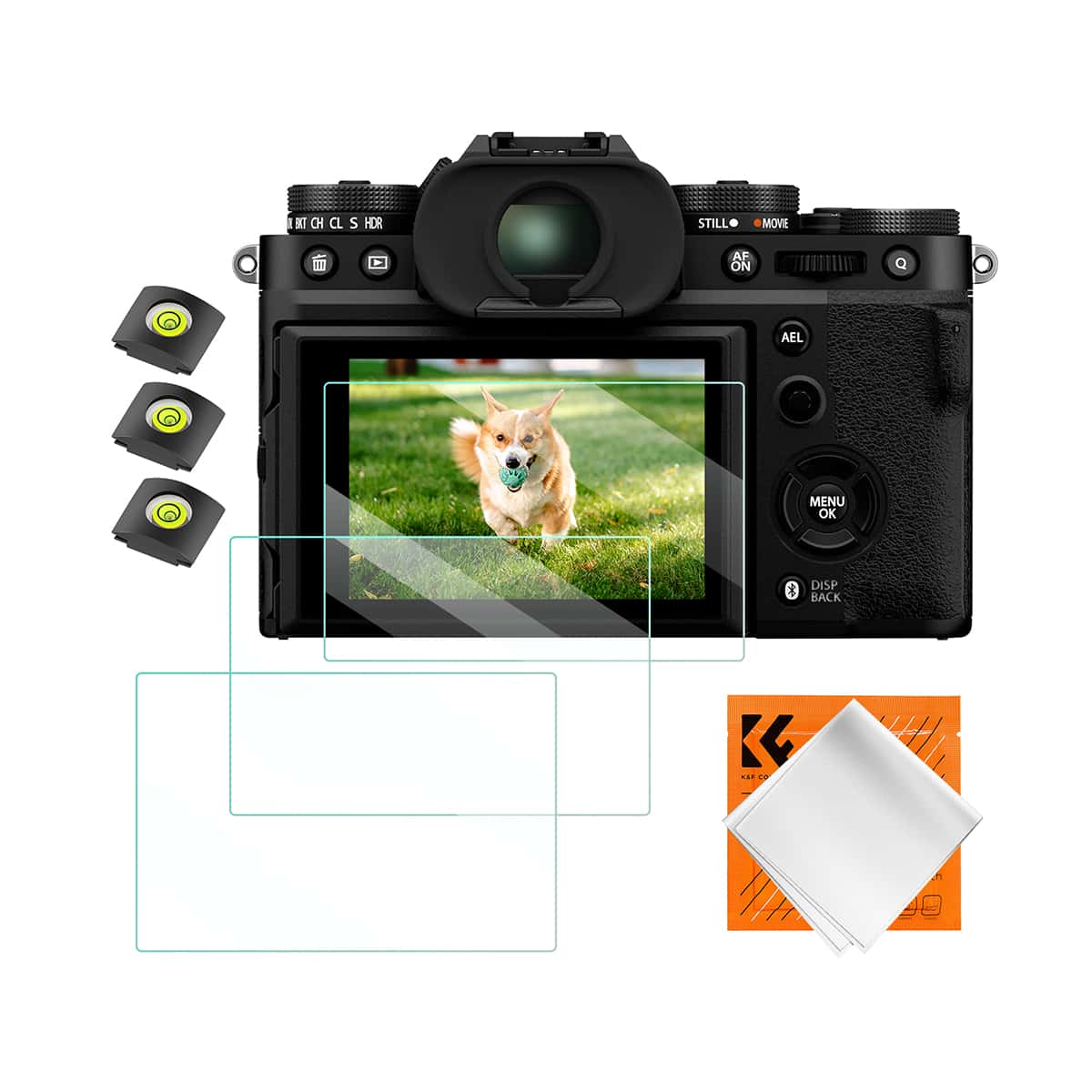 K&F Concept (SKU.2196) 3 Piece Pack Screen Protector for Fujifilm XT5, X100VI