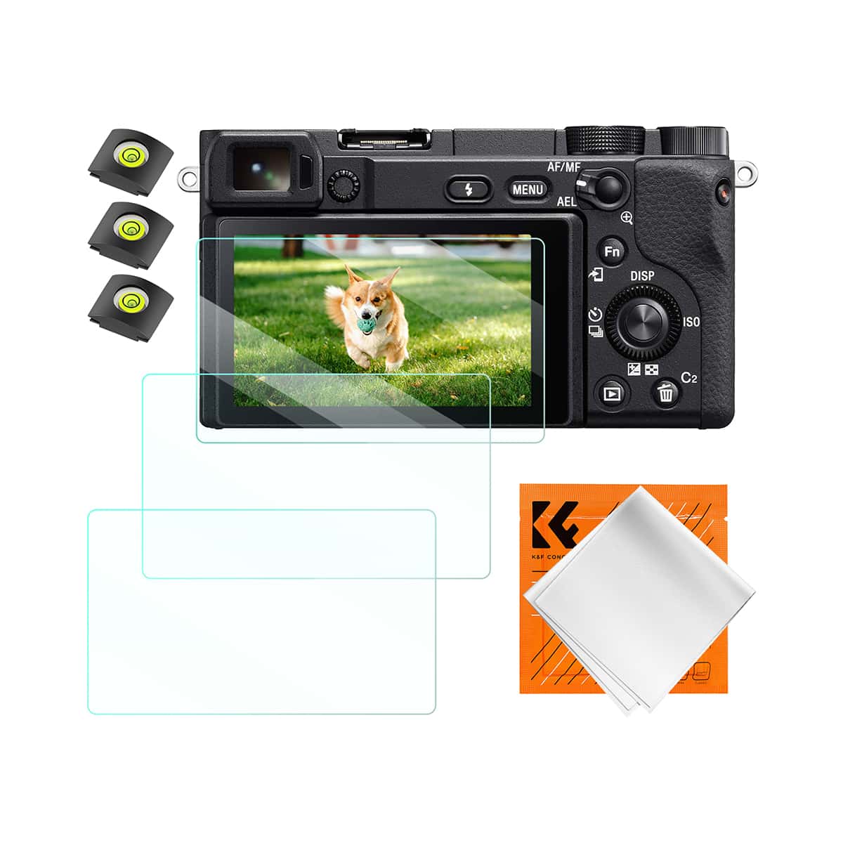 K&F Concept (SKU.2199) Screen Protector for Sony A6600, A6100, A6400, A6300, A6000, A5000, NEX 7, NEX 6, NEX 6L, NEX 5, NEX 3N
