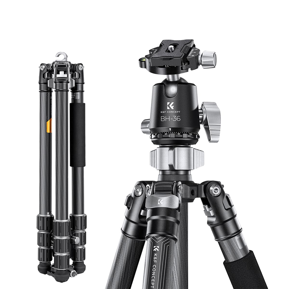 K&F Concept (KF09.117) X Series Carbon Fiber Tripod