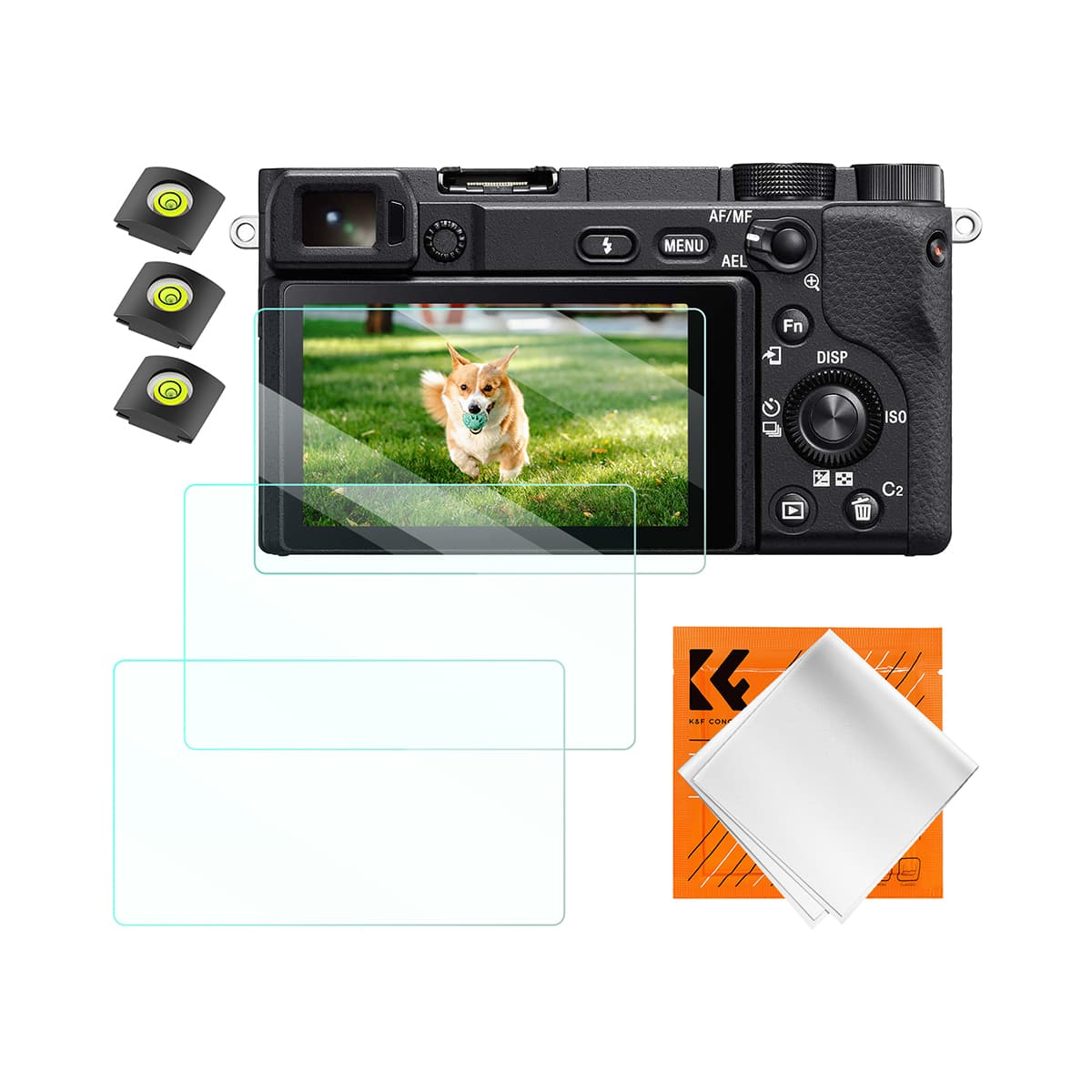 K&F Concept (SKU.2199) Screen Protector for Sony A6600, A6100, A6400, A6300, A6000, A5000, NEX 7, NEX 6, NEX 6L, NEX 5, NEX 3N