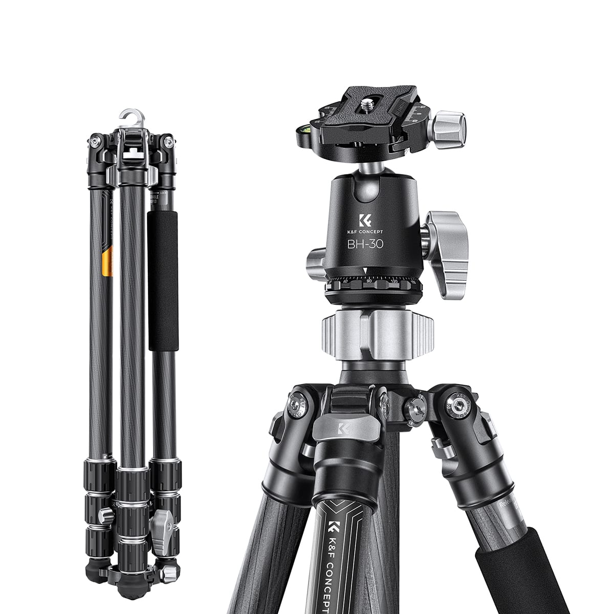 K&F Concept (KF09.116) X Series Carbon Fiber Tripod 1