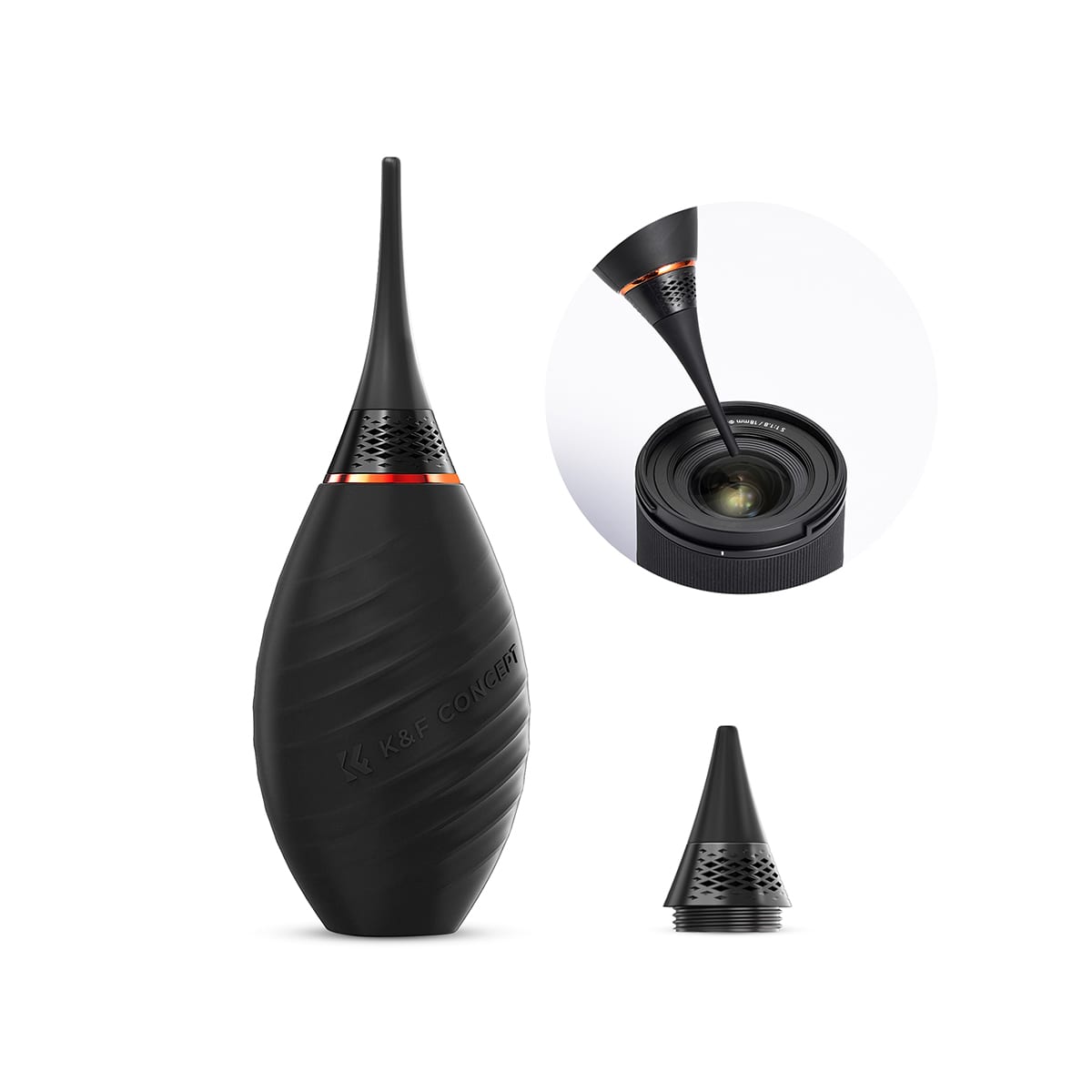 K&F Concept (KF08.041) - Air Blower with Long Nozzle/Short Nozzle Switch Design for Camera and Lenses 1