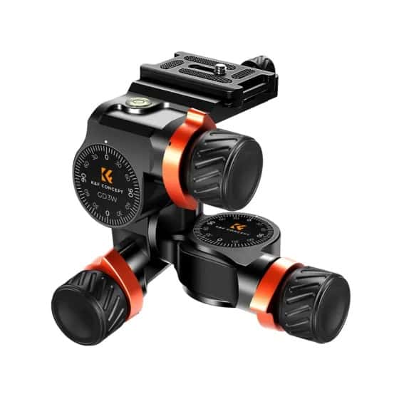 K&F Concept (KF31.047) 3-Way Geared Tripod Head